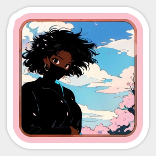 Manga Sakura Ninja Girl Sticker